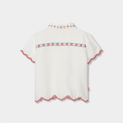 Blusa de Menina com Bordados