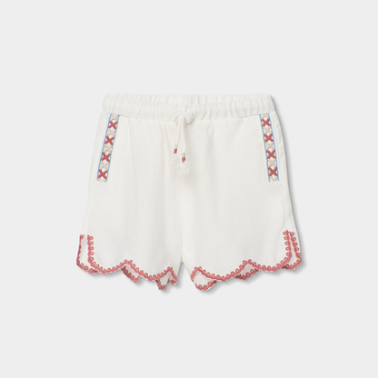 Calções de Menina com Bordados