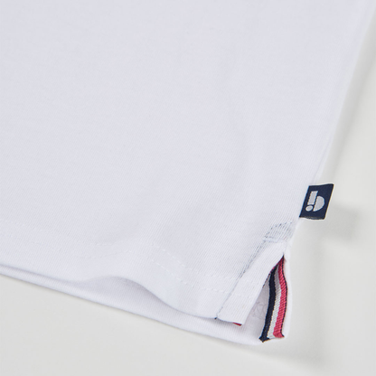 T-shirt de Algodão Branco Baleia