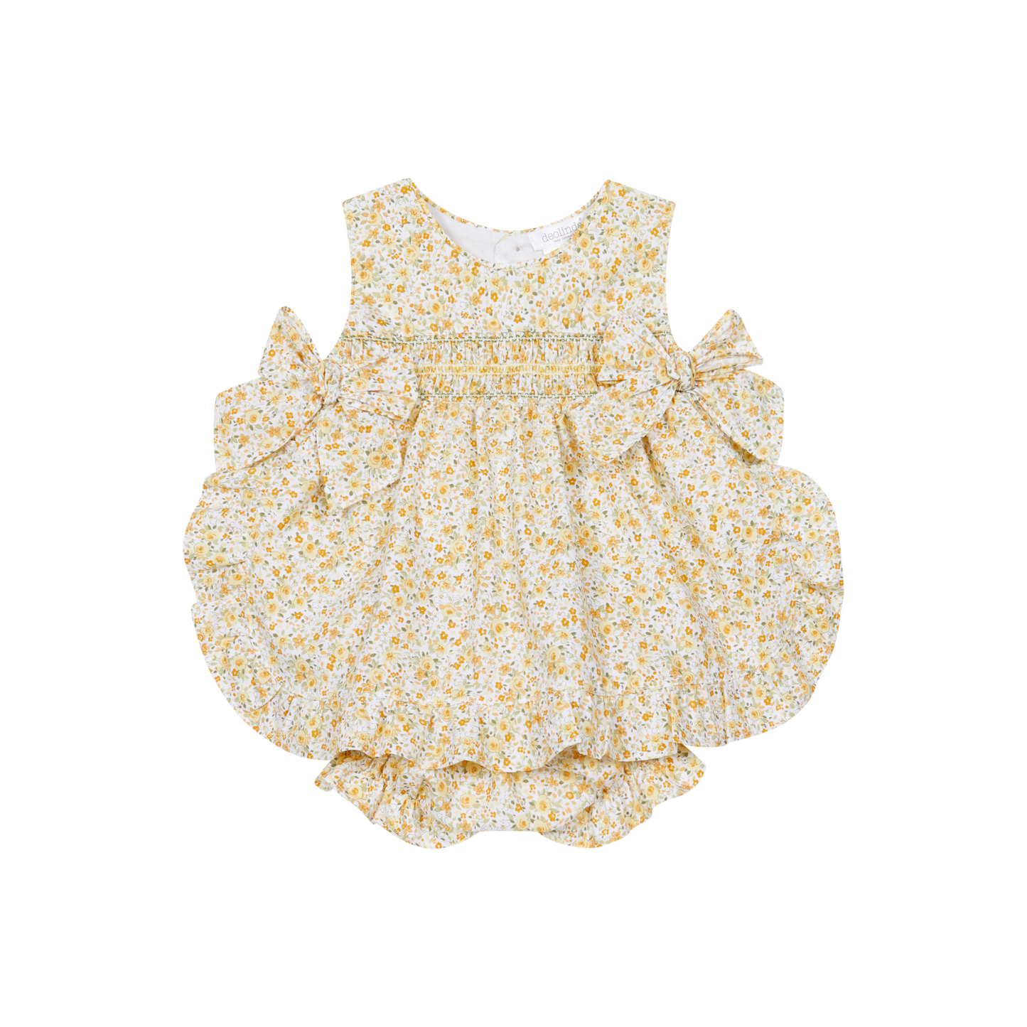 Vestido com Tapa Fraldas Floral