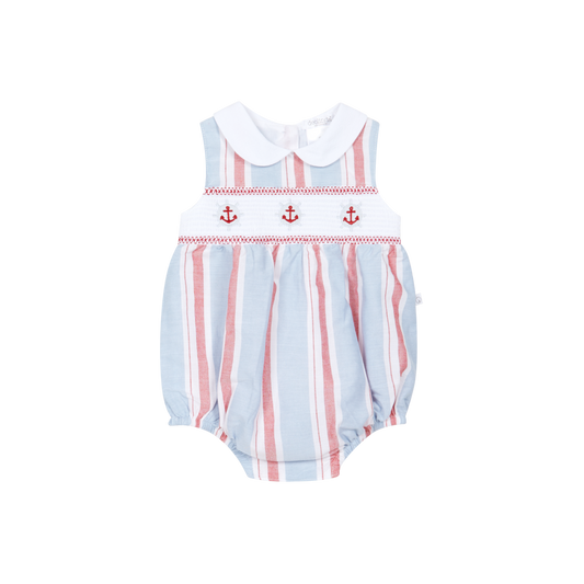Fofo Com Riscas Azul, Vermelho e Branco