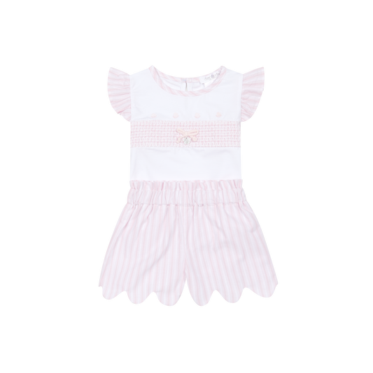 Conjunto T-shirt e Calções Rosa