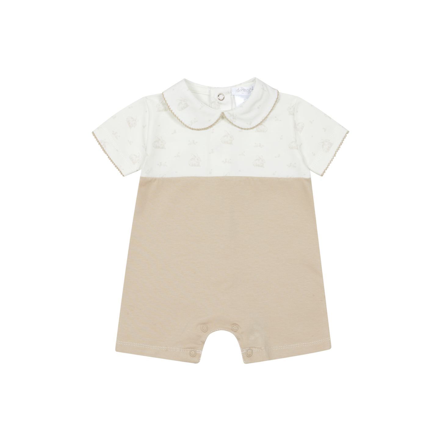 Babygrow de Algodão de Manga Curta