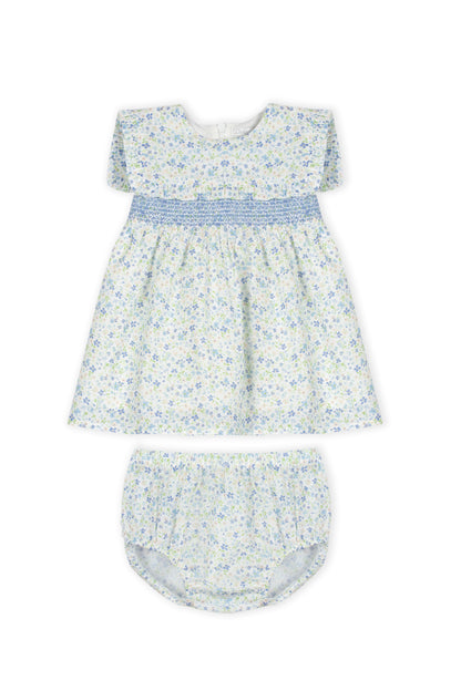 Vestido com Tapa Fraldas Floral