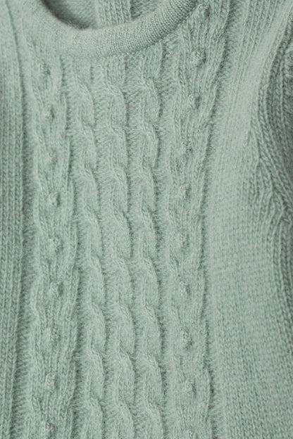 Conjunto de Malha com Tranças Verde
