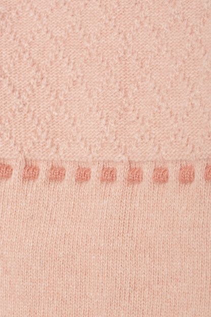 Conjunto de Malha Texturizada com Pipocas Rosa Velho