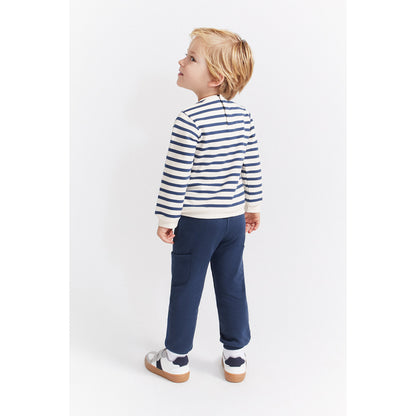 Fato de Treino Cardado Riscas Azuis