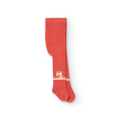 Collants Laranja com Desenhos de Frutas
