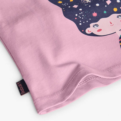 T-shirt Manga Comprida Rosa