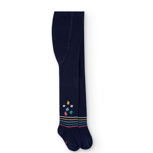 Collant de malha azul-marinho | BOBOLI