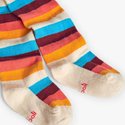 Collants de Malha Riscas Coloridas