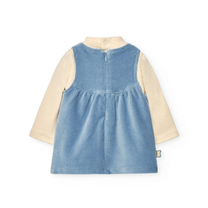 Conjunto de Vestido de Bombazina e Body Urso