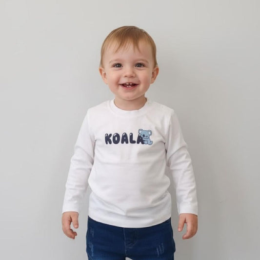 T-shirt manga comprida | KOALA | Azul