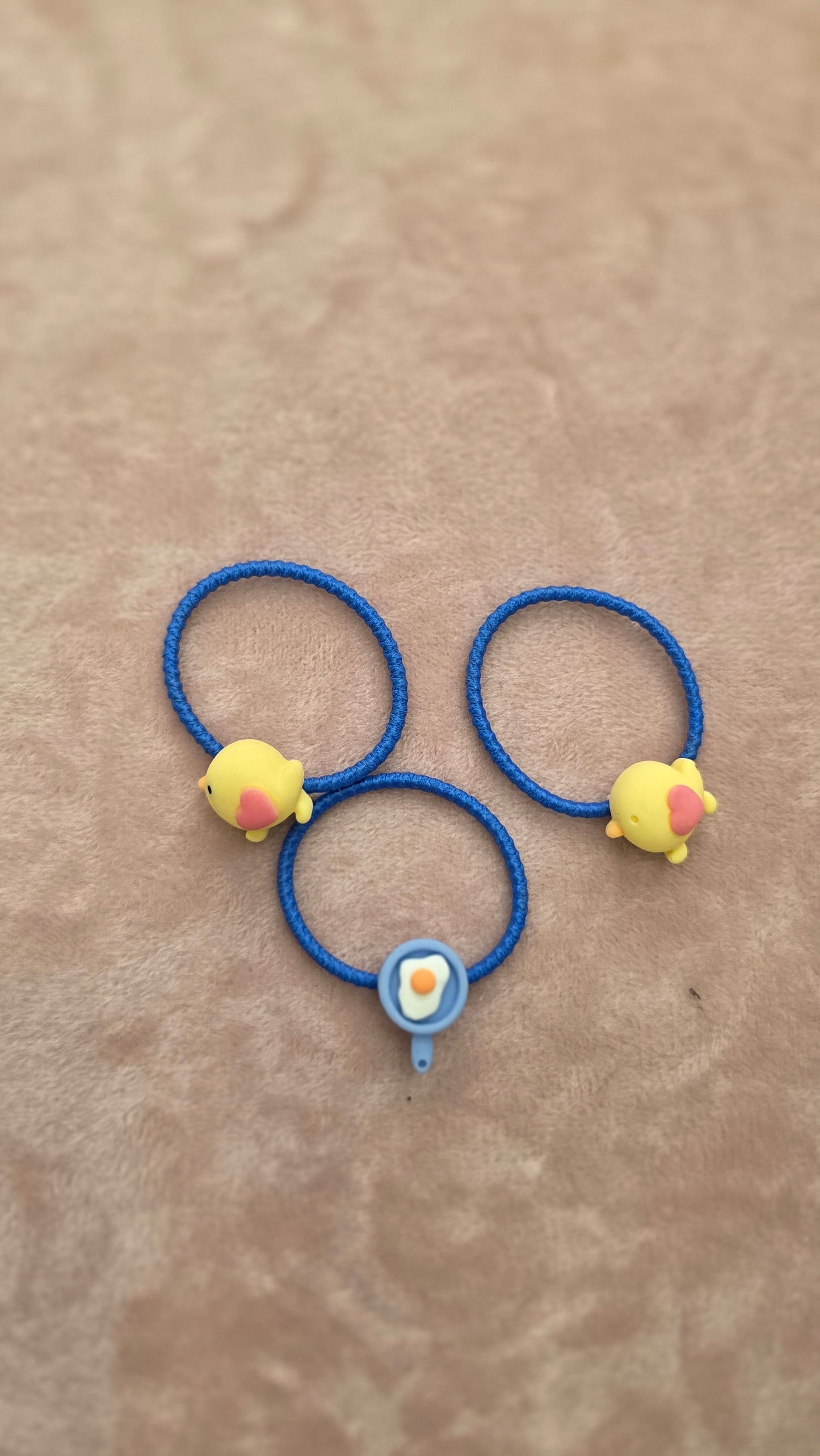 Elástico de Cabelo Infantil - Azul