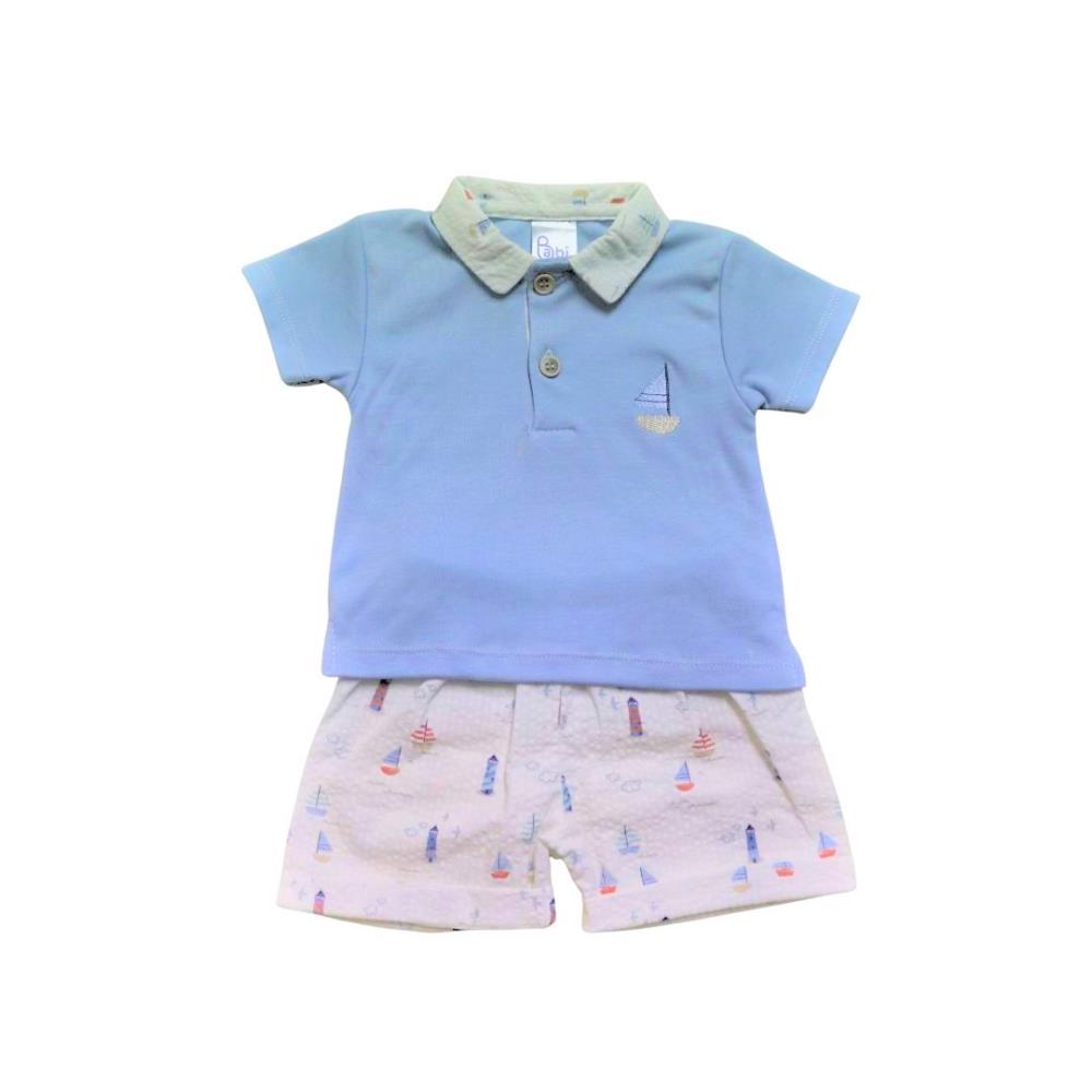 Conjunto Polo e Calções Barcos