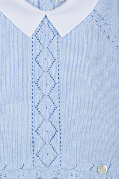 Conjunto em Malha de Algodão Azul