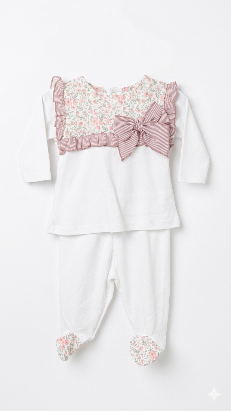 Conjunto Camisola e Calças Florido